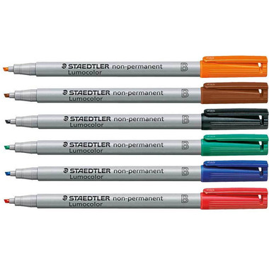 STAEDTLER Lumocolor non-perm. B 312 WP6 6 Farben ass.