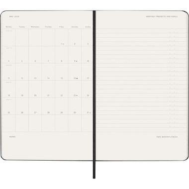MOLESKINE Agenda Pro Large 2026 DHB12PRO3Y26 1S/2P nero HC 13x21cm