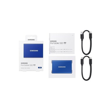 Samsung External SSD Portable T7 Non-Touch, 1024 GB, Indigo