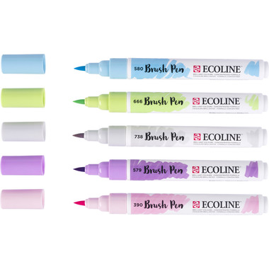 TALENS Ecoline Brush Pen Set 11509931 pastel 5 Stück