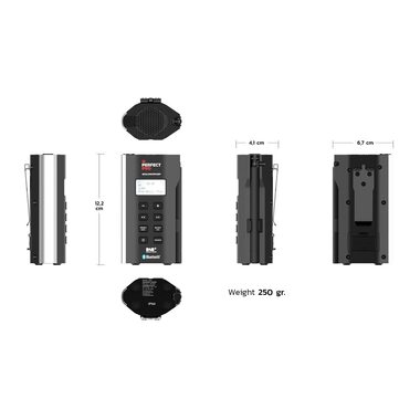 Perfectpro DAB+ Radio SOLOWORKER Nero