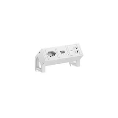 Bachmann desk power strip DESK2 1xT13 1xUSB C/C 45W 0.2m white