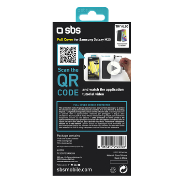 Protective glass film for Samsung Galaxy M20