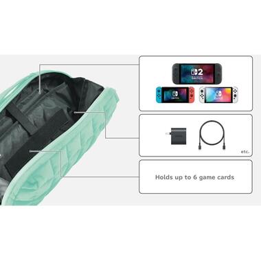 Hori Nintendo Switch 2 Tasche Green Quilted
