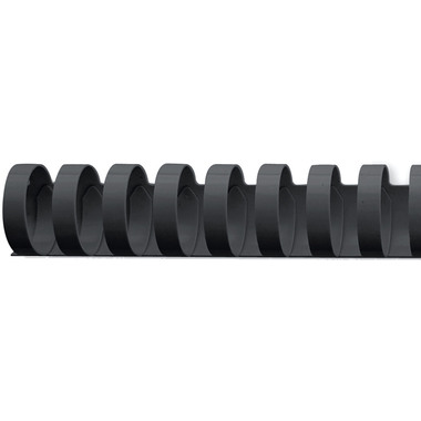 GBC Baguettes de reliure 19mm A4 4028601 noir, 21 anneaux 100 pcs.