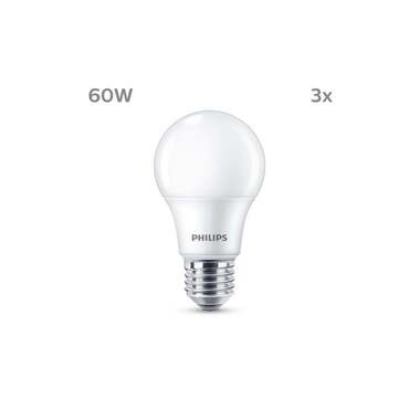 Philips Lamp LED 60W A60 E27 WW FR ND 3CT/6 EC Warm White (WW)