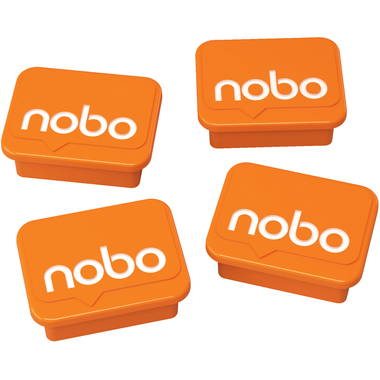 NOBO Aimants 18x22mm 1905327 orange 4 pcs.