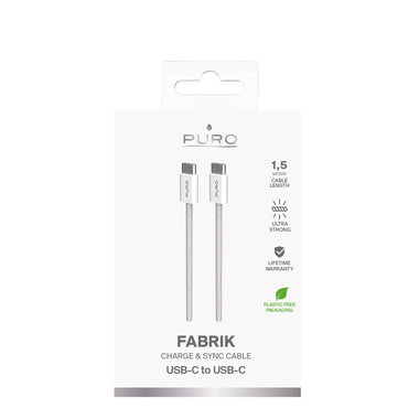 Fabrik 2.0 60W USB-C to USB-C Charging and Sync Cable 1.5m | Puro