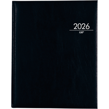 SIMPLEX Agenda Managertimer 2026 7008B2.26 1W/2S schwarz ML 20.8x25.8cm