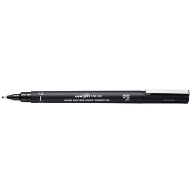 UNI-BALL Fineliner Pin 1.2mm PIN12-200(S) BLACK nero