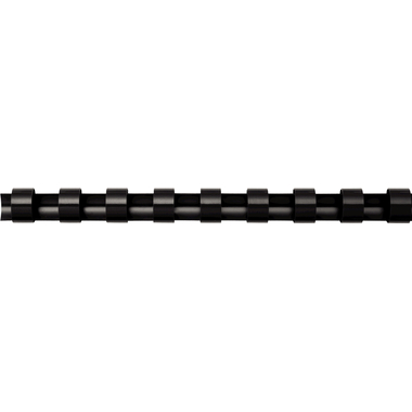 FELLOWES Pettini di plastica 10mm A4 5331102 nero, rotondo 25 pezzi
