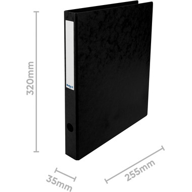 BIELLA Classeur ann. TopColor 3.5cm 15240302U noir 2 anneaux A4