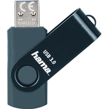 HAMA Clé USB Rotate 182463 3.0, 32 GB, 70 MB/s, pétrole