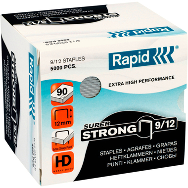 RAPID Heftklammern SuperStrong 9/12 24871400 verzinkt 5000 Stück