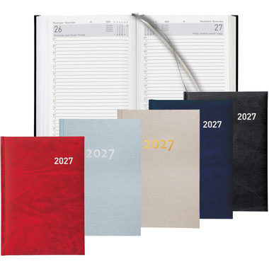 BIELLA Geschäftsagenda Executive 2027 806510020027U 1T/1S schwarz ML 14.5x20.5cm