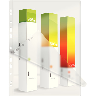 LEITZ Pelicole per laminazione A4 16918 lucido, 80my 100 pezzi
