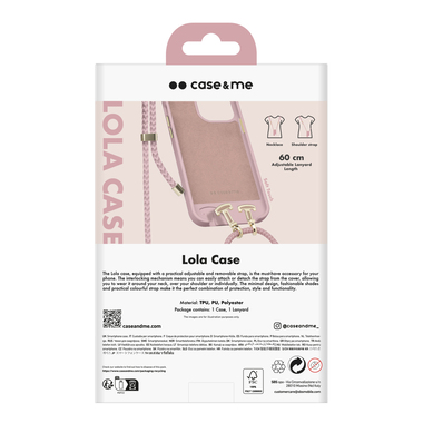 Coque pour iPhone 15 Pro avec bandoulière amovible | case&me