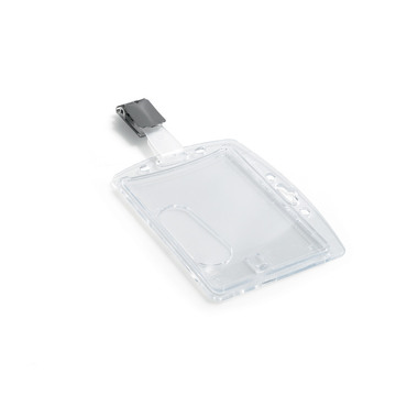 DURABLE Hartbox für Ausweis mit Clip 800519 acryl, 54x85mm 25 Stk.