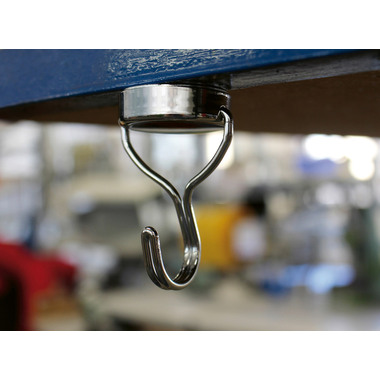 MAUL Neodym-Magnet Karusell-Haken 6155696 38,5mm 30kg Haftkraft
