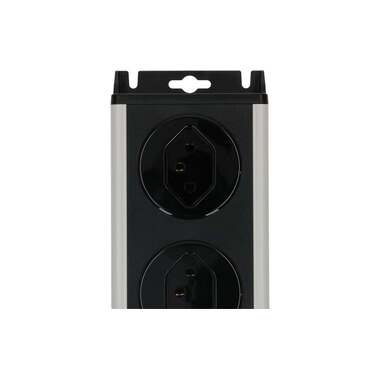 Max Hauri Steckdosenleiste Power Line 8x Typ 13 Grau/Schwarz