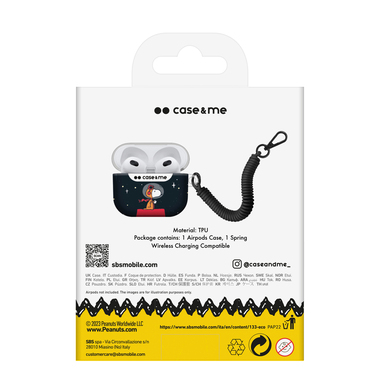 Custodia Peanuts Apple AirPods 3 con laccio | case&me