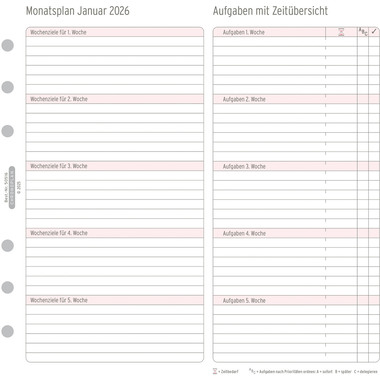 CHRONOPLAN Monatsplan 2026 50516Z.26 ausklappbar Midi