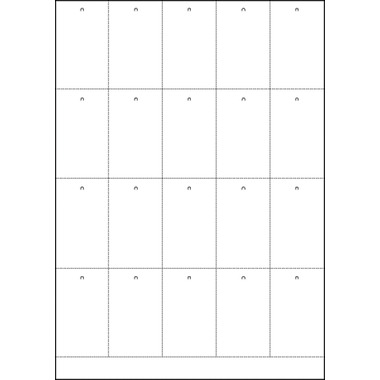 HERMA Anhänge-Etiketten 41x70mm 6871 weiss 2000 Stück