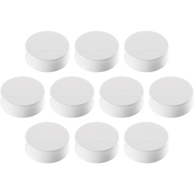 MAGNETOPLAN Aimant Ergo Large 10 pcs. 1665000 blanc 34mm
