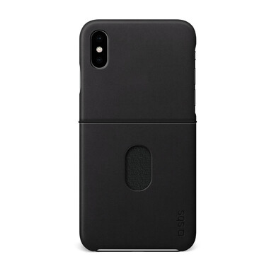 Coque rigide en cuir véritable pour iPhone XS, X