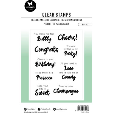 SIZZIX Klarischtstempel Bubbly STAMP356 14.8x10.5x0.3cm