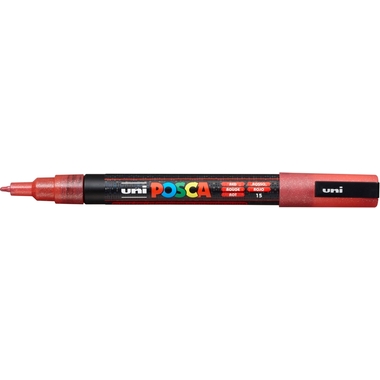 POSCA Marker 0.9-1.3mm PC3-ML RED rosso glitter