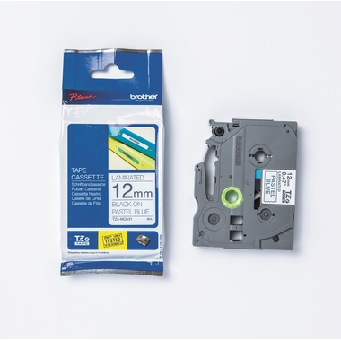 PTOUCH Ruban, laminé noir/bleu TZe-MQ531 PT-DV600VP 12 mm