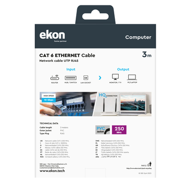 LAN cable for internet connections | Ekon