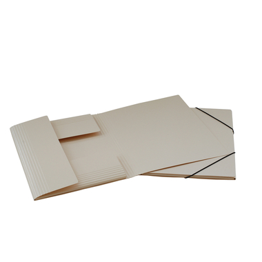 EROLA Dossier à élastique 650my A4 33299 chamois carton fibre 3 rabats