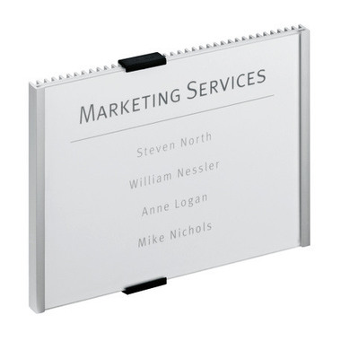DURABLE Plaque de porte Info Sign 480523 argent, aluminium 210x148.5mm