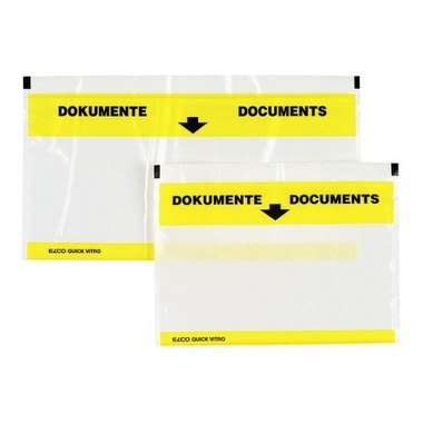 ELCO Pochett. Cour.Quick Vitro C6/5 29003.00 transparent/gelb 250 pcs.