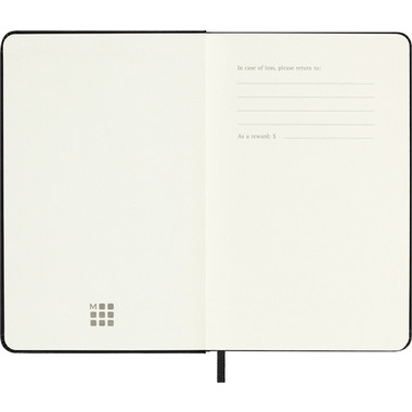 MOLESKINE Wochenkalender 25/26 DHB18WH2Y26 18M HC schwarz 9x14cm