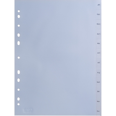 HWB Register PP A4 3604.51 transparent Jan-Dez DE