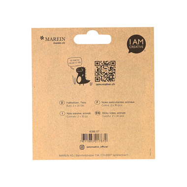 I AM CREATIVE Sticky Notes 4086.87 Tiere 60 Blatt