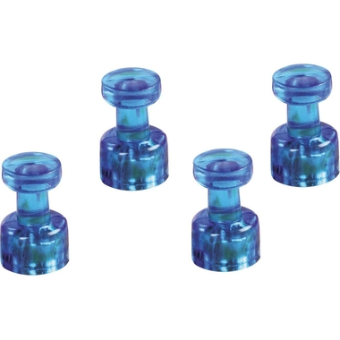 MAGNETOPLAN Support mémo magnét. 18x11mm 1666114 bleu foncé 4 pcs.