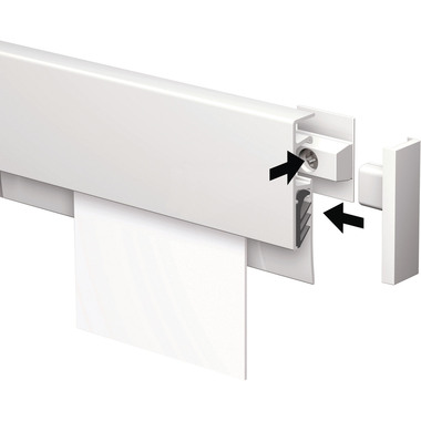 MAUL Bornier MAULgrip 100cm 19.50 blanc, Alu