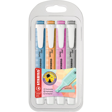 STABILO Surligneur Swing Cool 1-4mm 275/4-08-2 4 coleurs