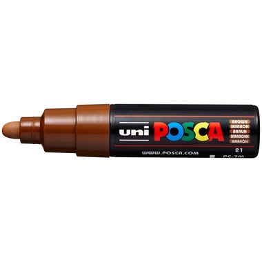 POSCA Marker 4.5-5.5mm PC-7M BROWN braun, Rundspitze
