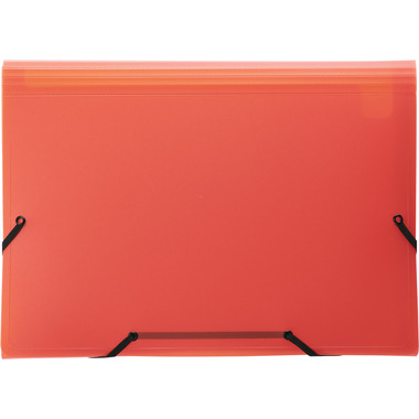 KOLMA Sammelmappe Daily Easy A4 11.017.04 rot, 13 Taschen, Kolmaflex