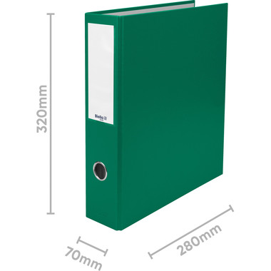 BIELLA Cart. anelli Dinor-Quatro 7cm 12644730U verde, 4-anelli A4