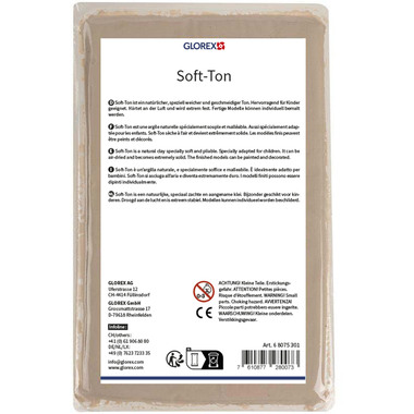 GLOREX Soft-Ton weiss 2.5kg 68075301 lufthärtend
