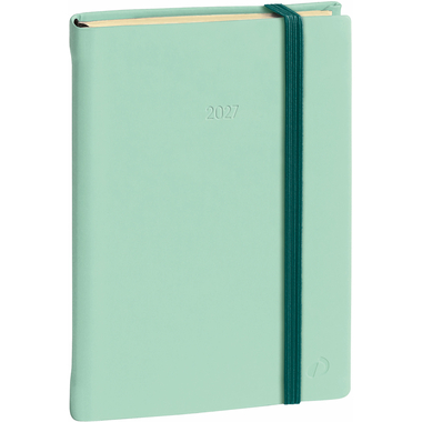 QUO-VADIS Agenda Silk Aff.Prest. 2027 2851021Q 1W/2S grün ML 10x15cm