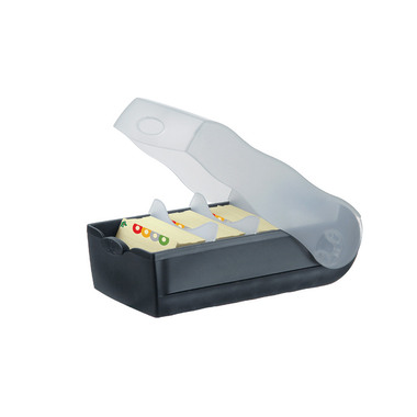 HAN Karteibox Croco A8 998-633 schwarz 9.7x6.7x19.1cm