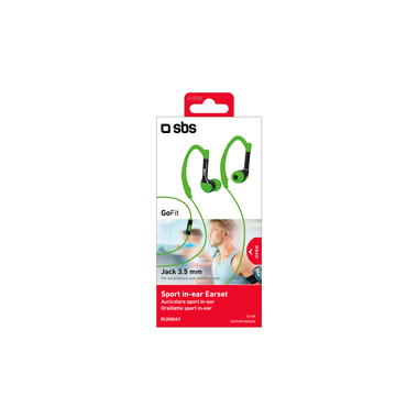 Cuffie Stereo In-Ear Runway Sport con Cavo, Jack da 3,5 mm con Microfono e Pulsante di Risposta