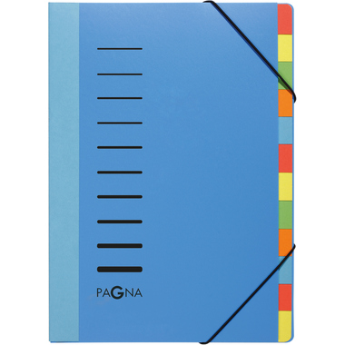 PAGNA Deskorganizer A4 44044-02 blau 12 Fächer
